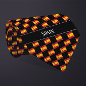 Wavy Spain Flag Pattern  Krawatte
