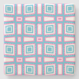 Wavy Square Kalkstein Untersetzer