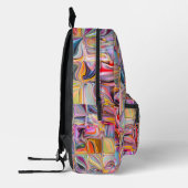 Wavy Squares of Time Bedruckter Rucksack (Links)