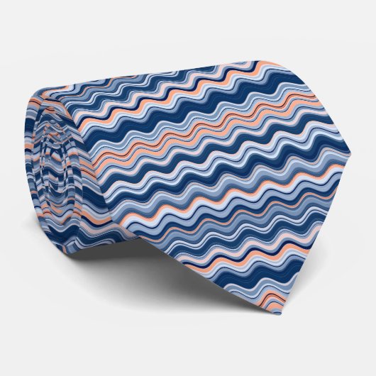 Wavy-Streifen Krawatte (Gerollt)
