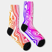 Wavy Strip Colour Socks Socken (Rechts)