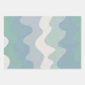 Wavy Strip farbenfrohe Retro Earthy Gift Geschenkpapier Set (Vorderseite)