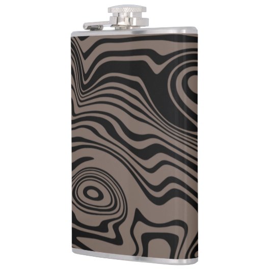 Wavy Strip Flask oder Color wählen Flachmann (Links)