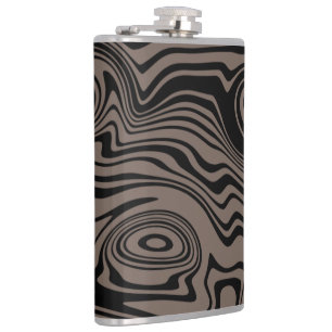 Wavy Strip Flask oder Color wählen Flachmann