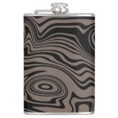 Wavy Strip Flask oder Color wählen Flachmann (Vorderseite)