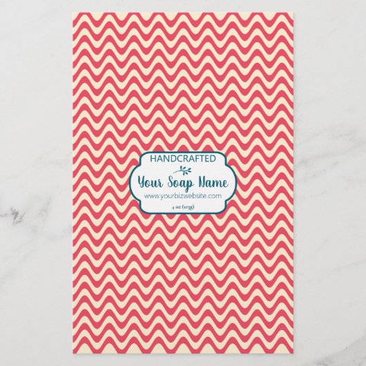 Wavy Strip Soap Wrap Paper (Vorderseite)