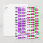 Wavy Stripe 2014 Postkarte (Vorne/Hinten)