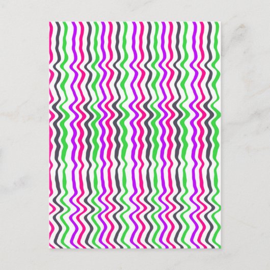 Wavy Stripe 2014 Postkarte (Vorderseite)