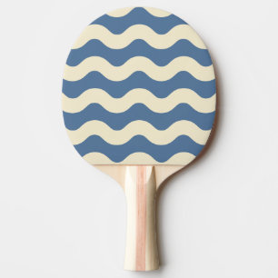 Wavy Stripe Capri Blue Color Tischtennis Schläger