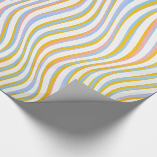 Wavy Stripes Geschenkpapier (Ecke)