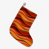 Wavy Stripes: Nahtloses Muster. Kleiner Weihnachtsstrumpf (Vorderansicht (hängend))