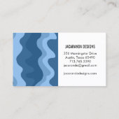 Wavy Stripes Vielen Dank für Ihre Bestellung Shopp Visitenkarte (Rückseite)