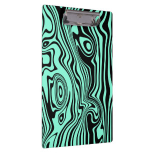 Wavy Striping Aquamarin Blue Clipboard oder Auswäh Klemmbrett