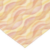Wavy Strips, gelb und orange Tischdecke (Schrägansicht)