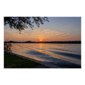 Wavy sunset  poster (Vorderseite)