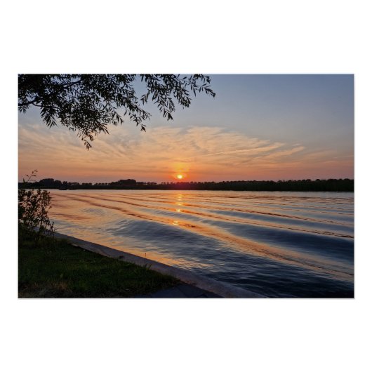 Wavy sunset poster (Vorderseite)