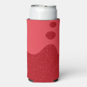Wavy Tomato Red Custom Can Cooler Selters Dosenkühler (Seltzer Rückseite)