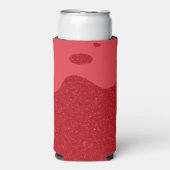 Wavy Tomato Red Custom Can Cooler Selters Dosenkühler (Seltzer Vorderseite)