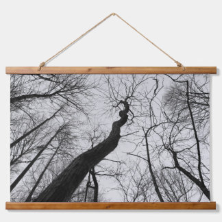 Wavy_Tree_Tapestry  Wandteppich Mit Holzrahmen