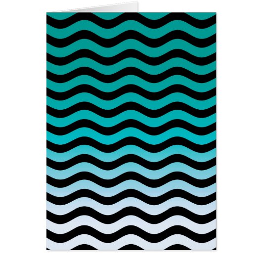 Wavy Turquoise Stripes Pattern (Vorne)