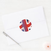 Wavy UK Runder Aufkleber (Umschlag)
