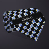 Wavy Uruguay Flag Pattern  Krawatte