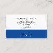 Wavy US Flag politische Kampagne formell Visitenkarte (Rückseite)