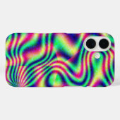 Wavy Vaporwave Retro Glow Case-Mate iPhone Hülle (Rückseite (Horizontal))