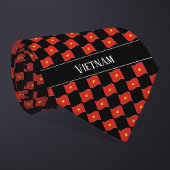 Wavy Vietnam Flag Pattern  Krawatte