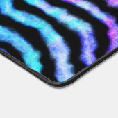 wavy watercolor - cyan and purple : schreibtischunterlage (Ecke)