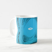 Wavy Waters Jesus Fish Kaffeetasse (Vorderseite Links)
