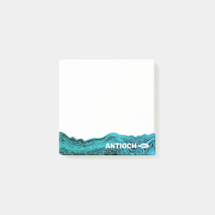 Wavy Waters Jesus Fish Post-it Klebezettel