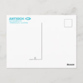 Wavy Waters Jesus Fish Postkarte (Rückseite)