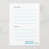 Wavy Waters Jesus Fish Visitenkarte Begleitkarte (Rückseite)