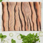 Wavy Wood‑Grain Pattern  Geschirrtuch (Gefaltet)