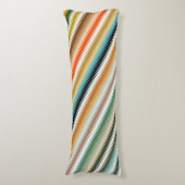 Wavy Zigzag mehrfarbiges Muster Seitenschläferkissen (Vorderseite Vertikal)
