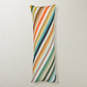 Wavy Zigzag mehrfarbiges Muster Seitenschläferkissen (Rückseite (Vertikal))