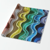 Wavy Zippers Geschenkpapier (Ungerollt)
