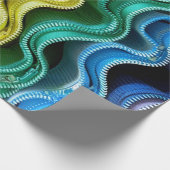Wavy Zippers Geschenkpapier (Ecke)
