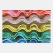 Wavy Zippers Geschenkpapier Set (Vorderseite 3)