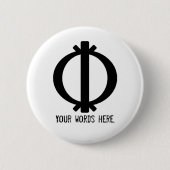 Wawa ABA | Symbol von Härte und von Beweglichkeit Button (Vorderseite)