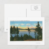 Wawbeek Club Aussicht auf den Oberen See Postkarte (Vorne/Hinten)