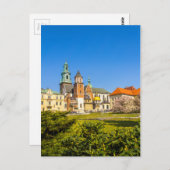 Wawel Castle, Krakau, Polen Postkarte (Vorne/Hinten)