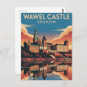 Wawel Castle Krakow Postkarte (Vorne/Hinten)