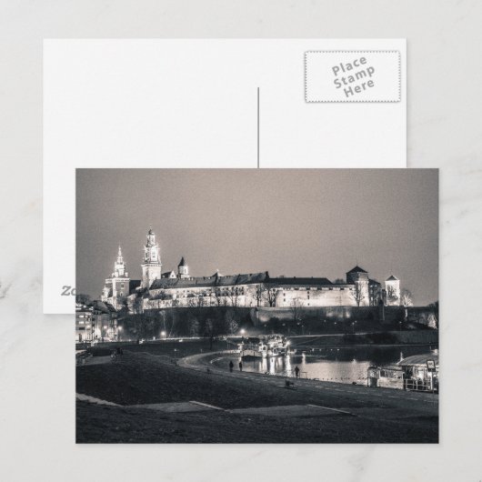 Wawel Castle Postkarte (Vorne/Hinten)