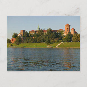 Wawel-Hügel mit königlichem Schloss und Kathedrale Postkarte