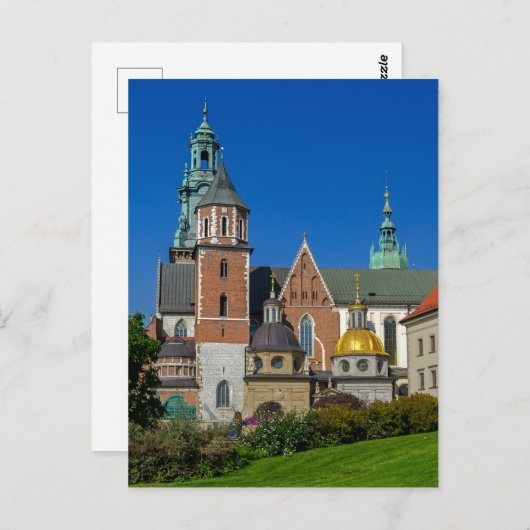 Wawel Royal Castle Krakau Polen Postcard Postkarte (Vorne/Hinten)