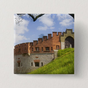 Wawel-Schloss, Krakau, Polen Button