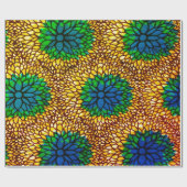 Wax Africain Geschenkpapier (Flach)