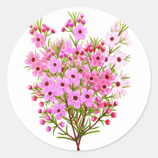 Wax Blume Bouquet Sticker (Vorderseite)
